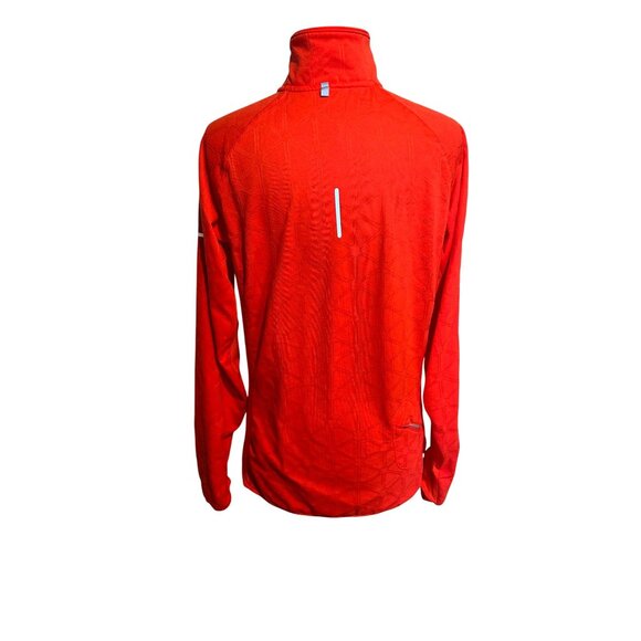 Nike Element Pullover Women’s XL Coral Red-Pink Dri-Fit Running 1/4 Zip Reflecti - Picture 2 of 12